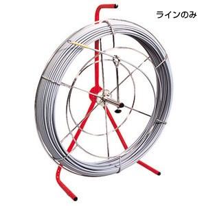 ジェフコム デンサン GW-0705 シルバーグラスライン(小型Φ7mm) 線のみ 50m (64010879)