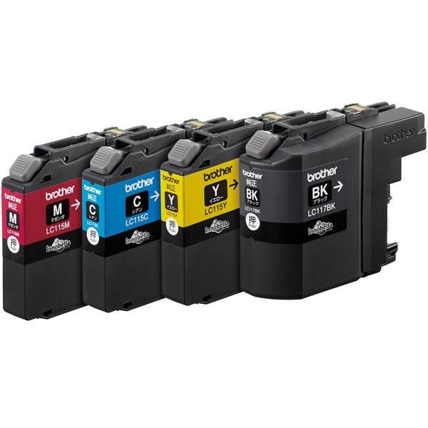 ブラザー工業(brother) LC117/115-4PK インクカートリッジ メーカー純正品 (23100280)