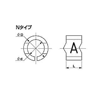 NIX ニックス N-1 文字 D マークバンド ケーブルマーカー (48000040)@｜yorozu-depo｜02