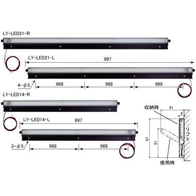 saga（嵯峨電機工業） SD-4 ストロングライトLED リフト用LEDライトセット （ネジ固定タイプ）