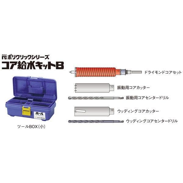ミヤナガポリクリックハイブリッドコアドリルBOXキット(SDSシャンク)