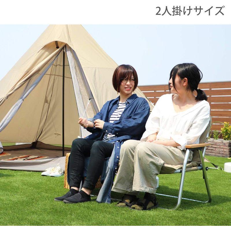 DOD(ディーオーディー) グッドラックソファ 車内で棚になる2人掛け