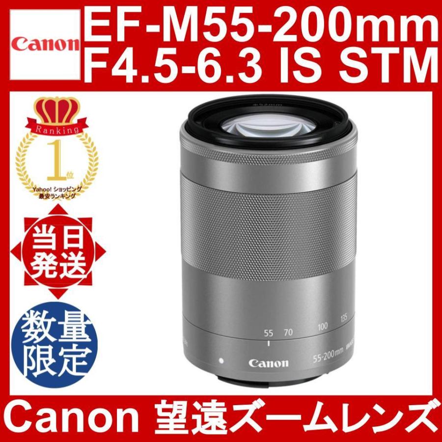 Canon EF-M55-200mm F4.5-6.3 IS STM シルバー キヤノン 望遠ズーム