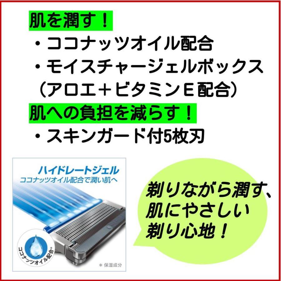 シック ハイドロ5 上位モデル カスタム ハイドレート 替刃2ケース (8個セット) schick hydro5 custom 5枚刃 ヒゲソリ 髭そり ひげ剃 小分け｜yorozu-ya-onlineshop｜02