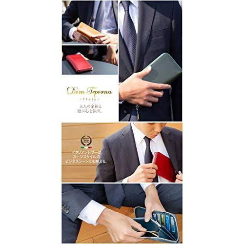 最高品質の 財布 長財布 メンズ 長財布 F ネイビー 本革 ネイビー 薄い 2つ折り ブランド サイフ ファスナー 大容量 薄型 レザー イタリア産 ラウンドファスナー 長財布 Acte Paris Org