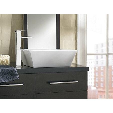 正規取扱店で Moen S6711 90-Degree One-Handle High Arc Bathroom Faucet， Chrome by Moen