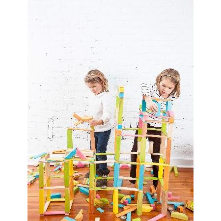 【希少】 130ピースTeguクラスルームマグネット式木製ブロックセット K-12-001-SJG 【YW1170016524】(42687円)