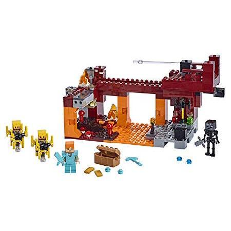 取寄せ発送品 LEGO Minecraft The Blaze Bridge 21154 Building Kit， New 2019 (370 Pieces)