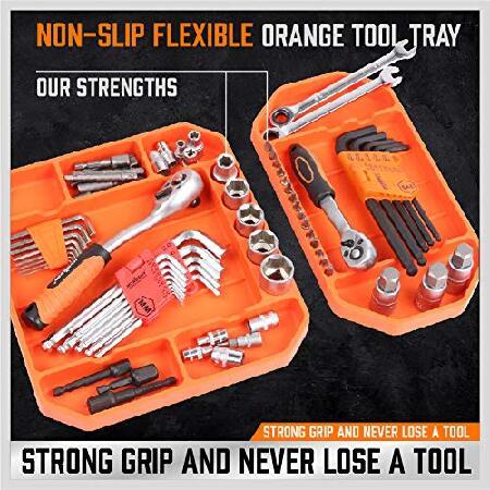 オンラインで半額 HORUSDY 3pc Non-Slip Flexible Tool Tray