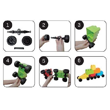 MassBricks Large Blocks for Toddlers - 48 Pieces Giant Building Blocks， Toddler Blocks， Mega Blocks for Kids， Big Building Blocks for Toddlers 1-3 Blocks for Toddlers Building Blocks，