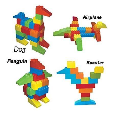 MassBricks Large Blocks for Toddlers - 48 Pieces Giant Building Blocks， Toddler Blocks， Mega Blocks for Kids， Big Building Blocks for Toddlers 1-3 Blocks for Toddlers Building Blocks，