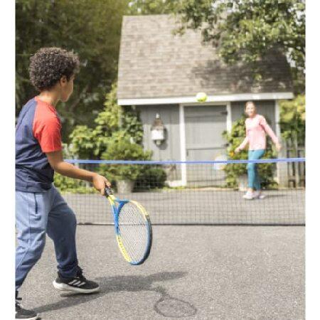 希少！大人気！
 HearthSong Beginner Beginner´s Portable Beginner Instant HearthSong Street HearthSong Tennis Game Set with Junior-Sized Net， Two Rackets and One Tennis Ball 庭、ガーデニング 3
