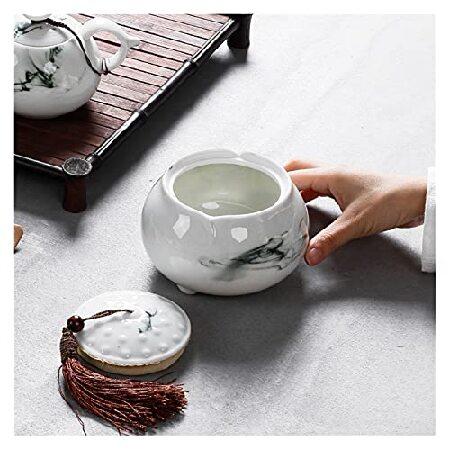 非売品 tea canister Tea Caddy Ceramic Sealed Can Tea Set Tea Package Box Ceramic Pot Tea Tins Ceramic Container Tea Storage Tea Jar tea caddy (Color : Tea ca