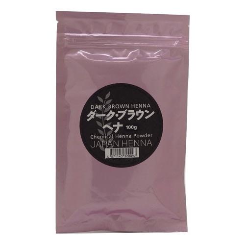 ジャパンヘナ 白髪リタッチ部分用ヘナ ダークブラウン100g (メール便発送 送料無料) 母の日 ギフトに プレゼントに｜yorozu