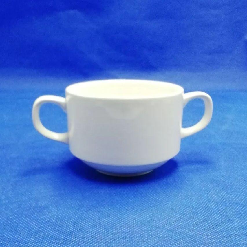 白 両手付 スープカップ 陶器 カップ 11051 : よろづや百貨 Yahoo店