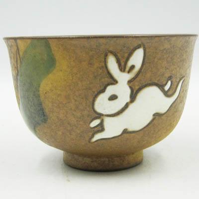 有田焼 月見白兎湯呑 湯のみ 陶器 うさぎ レトロ : よろづや百貨 Yahoo
