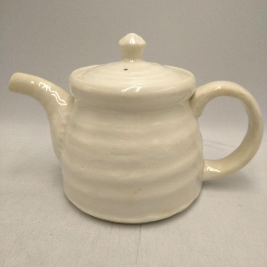 陶器製急須 クリーム色 破損あり確認用 陶器製急須 クリーム色 破損あり確認用