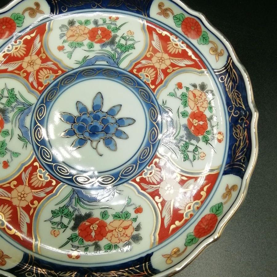 有田焼 高級美術 献上 古伊万里 錦牡丹 六寸皿 皿 中皿 : よろづや百貨
