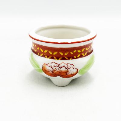 錦 香炉 2.5寸 三つ足 仏具 仏壇 線香立て 日本製 : よろづや百貨