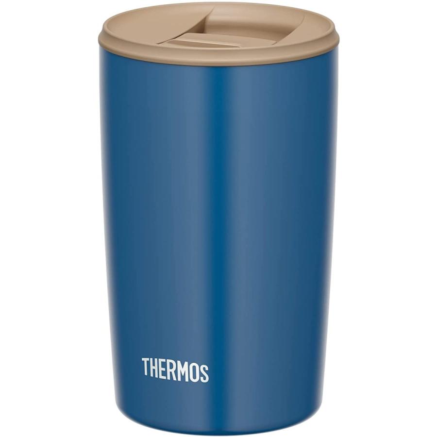 サーモス 真空断熱タンブラー フタ付き 400ml ブルー JDP-400 BL 食器、グラス、カトラリー 備前丸型焼酎カップ2個 AM-TM251