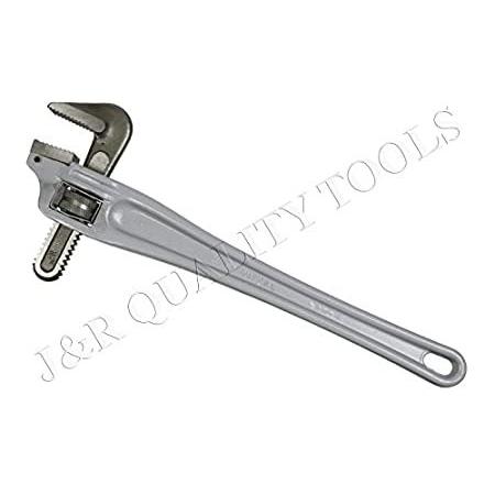 Vector 18" Offset Pipe Wrench, 3-1/2" Jaw Capacity | Alloy Steel Jaws & Hea パイプレンチ