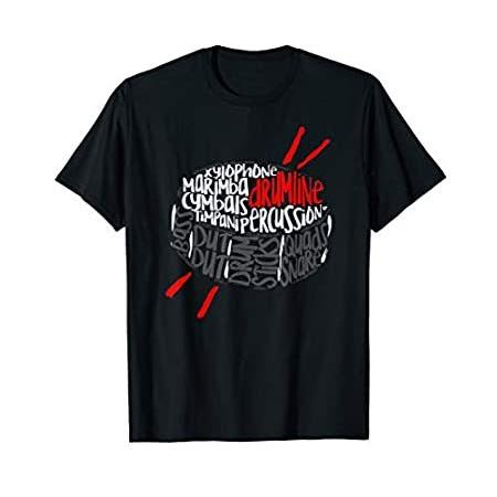 超美品 Marching Drumline Band T-Shirt Art Cloud Word その他管楽器、吹奏楽器