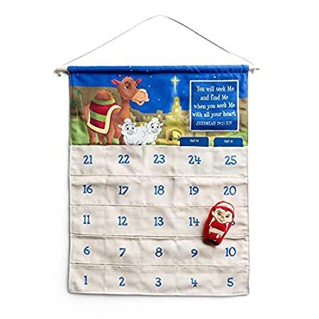 【楽天ランキング1位】 Dayspring The Shepherd on The Search-Hanging Christmas Advent Calendar, Mul 室内装飾