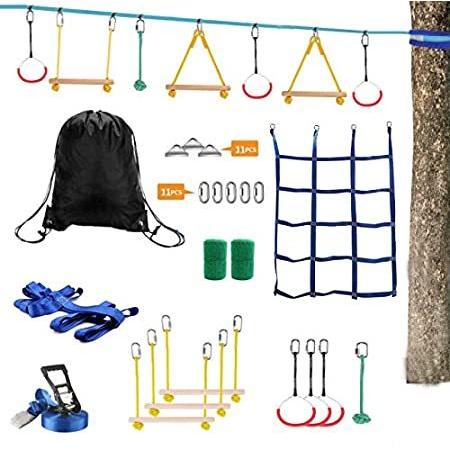 Lucky Link 49フィート 忍者スラックライン モンキーバーキット よろず流通館 49フィート スイング