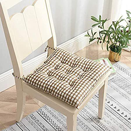 ≪超目玉★12月≫ HEWEI Cotton Soft Thick Kitchen Dining Cushion Seat Ties with Cushion Chair 首枕、ネックピロー