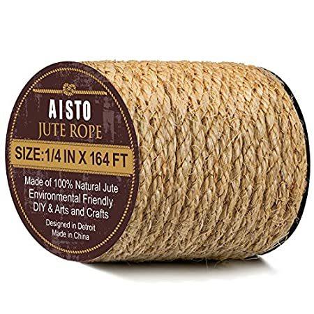 激安ブランド ジュートロープ 幅6mm 長さ164フィート 16本撚り 天然ジュート紐 クリスマスギフトラッピング ガーデニング 束ね デコレーション Diy アー 送料込 Turningheadskennel Com
