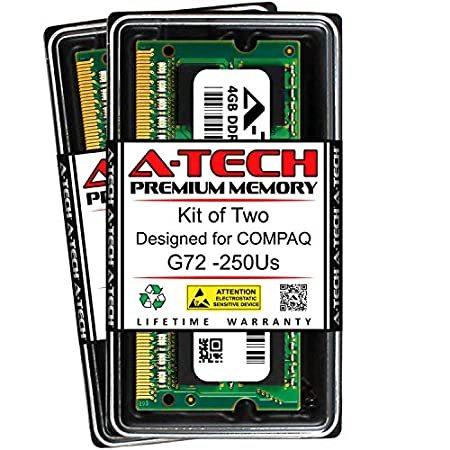 A-Tech 8GB (2 x 4GB) RAM for COMPAQ G72 G72-250US | DDR3 1333MHz SODIMM PC3