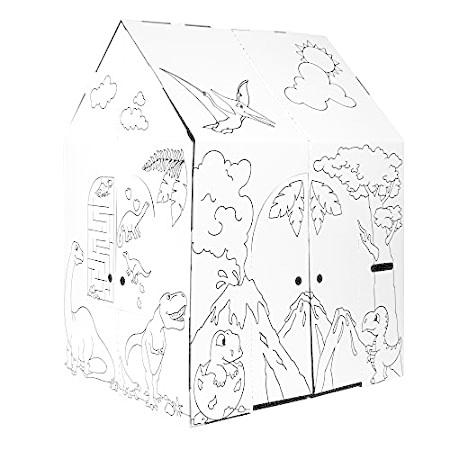 期間限定特価 Easy Playhouse Dinosaur House Kids Art Craft For Indoor Outdoor Fun 高い素材 Www Aqtsolutions Com