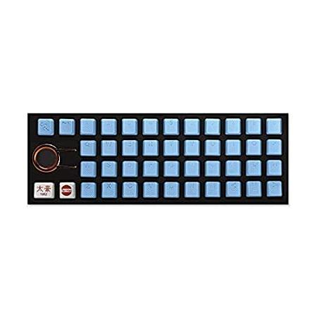 売れ筋がひ贈り物！ Tai-Hao 42 ゴム製ゲームキーキャップ すべてのMXタイプキーボードに対応 - ネオンブルー イヤホンマイク、ヘッドセット