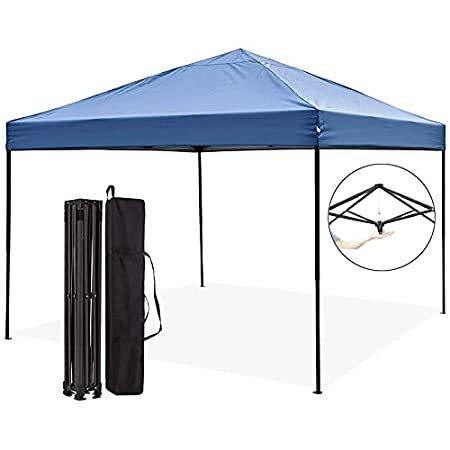 種類豊富な品揃え Enoah Outdoor Pop Up Canopy Tent, 10 x 10 Easy Set-up Straight Leg Folding サンシェード