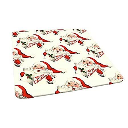 新しく着き Tablecloth, Fitted Christmas Square Retro Tablecloths Decor Polyester Santa 首枕、ネックピロー
