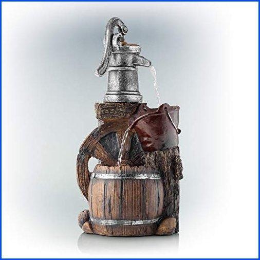 売れ筋ランキングも Tall Inch 24 Fountain Rustic Barrel Pump Fashion Old Wct6 Corporation 新品 Alpine 便利 オシャレな海外の日用雑貨をお得にゲット Brown Grey 並行輸入品 And コート アウター