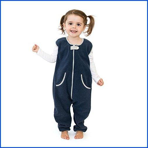 【新品】baby deedee Sleep Fleece Kicker Sack with Feet, Wearable Blanket Sleeper, 2-4T, Navy【並行輸入品】 着る毛布、かいまき