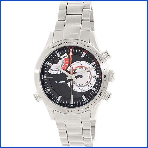 激安通販  Quartz Intelligent Men's 【新品】Timex TW2P73000 Watch【並行輸入品】 Dress Japanese Plated Stainless-Steel Silver 腕時計