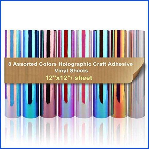 喜ばれる誕生日プレゼント 新品 ホログラフィッククロームクラフトビニールシート 12x60インチ 1x5フィート カメオやその他の 包装紙 Glamourcareclinics Com