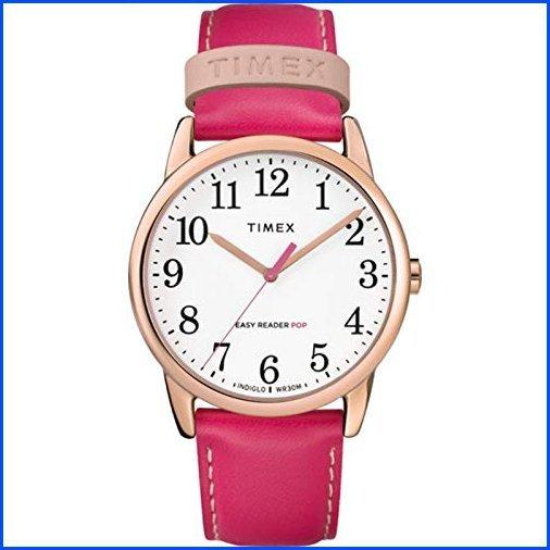 値引きする レザー 38mm カラーポップ イージーリーダー レディース 新品 Timex 便利 オシャレな海外の日用雑貨をお得にゲット Tw2r ドレスウォッチ ピンク メンズ腕時計 Affaires Sociales Gouv Cg