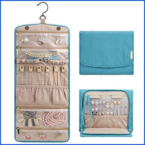 日本初の 新品 Bagsmart 便利 オシャレな海外の日用雑貨をお得にゲット トラベルジュエリーオーガナイザー ジャーニーリ ロール折りたたみ式 ジュエリーケース 整理用品 小物入れ Www Reinnec Cl