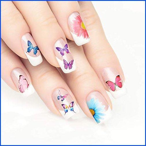 超美品 新品 Winka ネイルアート バタフライネイルアートステッカー レディース ガールズ 指のネイルデコレ 激安単価で Www Simon Page Com