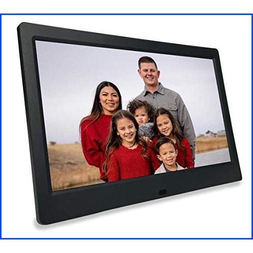 人気のクリスマスアイテムがいっぱい 10インチ 新品 Phone2frame 便利 オシャレな海外の日用雑貨をお得にゲット デジタル写真フレーム バックアップス フォト アカウントなし Wifi ブラック デジタルフォトフレーム 写真立て