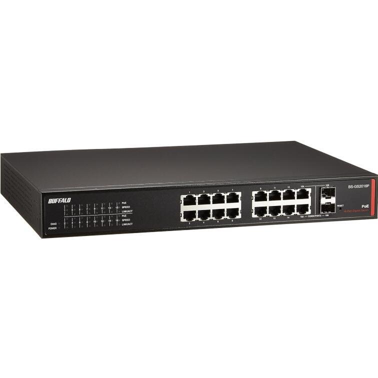 BUFFALO（バッファロー） スマートスイッチ BS-GS2016P 16ポート