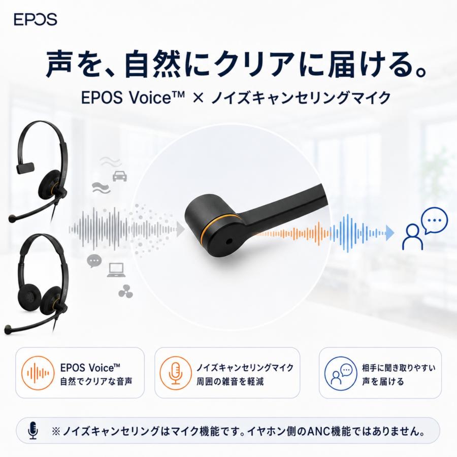 EPOS イーポス IMPACT インパクト SC30 片耳 USBヘッドセット 業務用