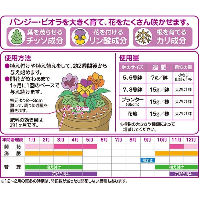 花ごころ パンジー ビオラの肥料400g よろずや倉庫 通販 Yahoo ショッピング