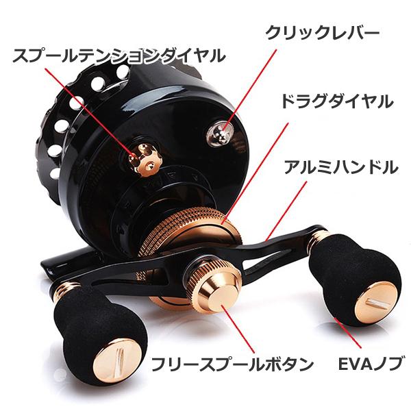 筏 リール右巻き ドラグ付き チョイ出 チヌ 黒鯛 イカダ　RC83タイプ 筏 リール右巻き ドラグ付き チョイ出 チヌ 黒鯛 イカダ RC83タイプ