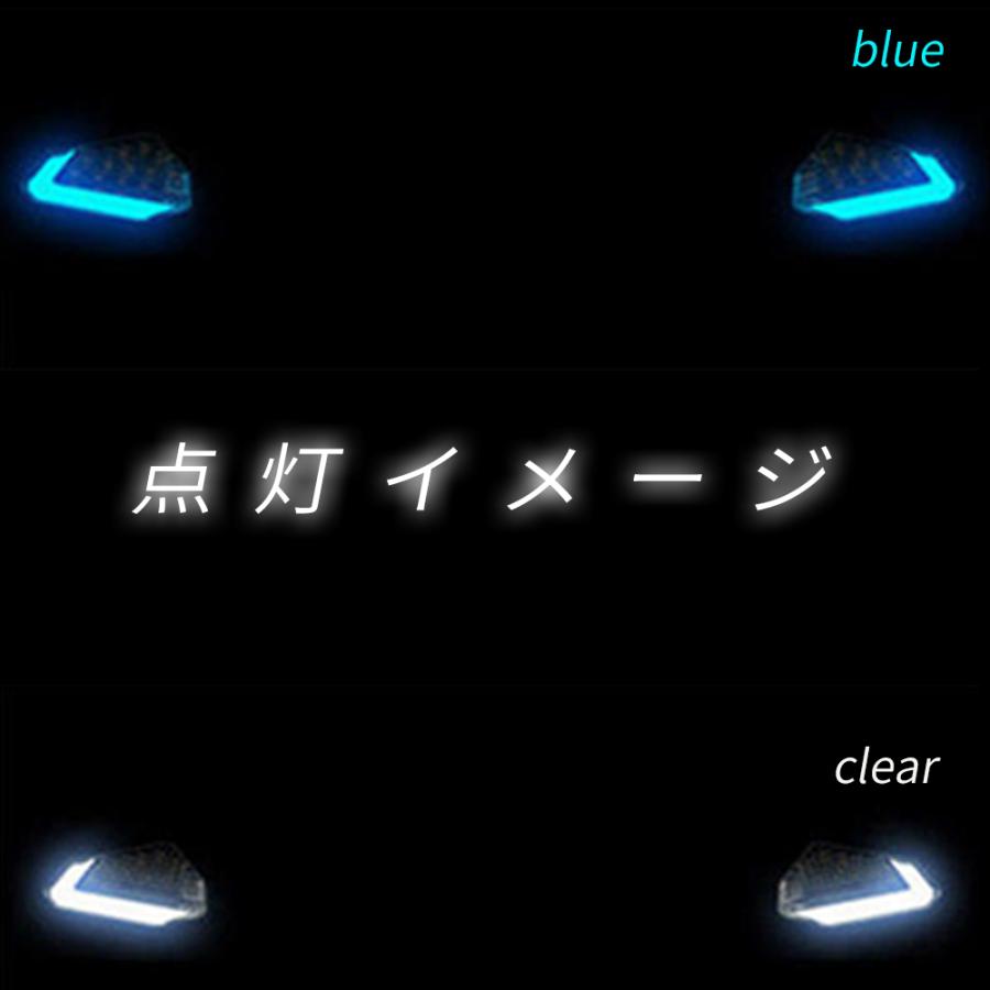 バイク ウインカー LED 汎用 2個 セット ポジションランプ ブルー