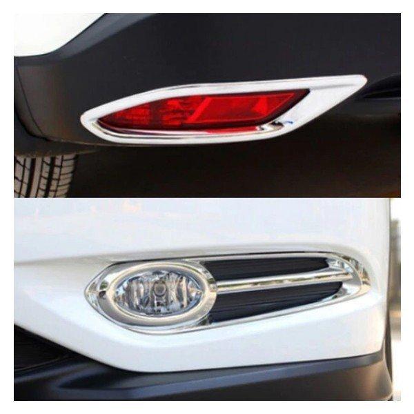 VEZEL ヴェゼル ハイブリット リアバンパー フォグカバー カスタム パーツ  メッキ  ガーニッシュ 外装 ホンダ ベゼル | ヴェゼル | 03