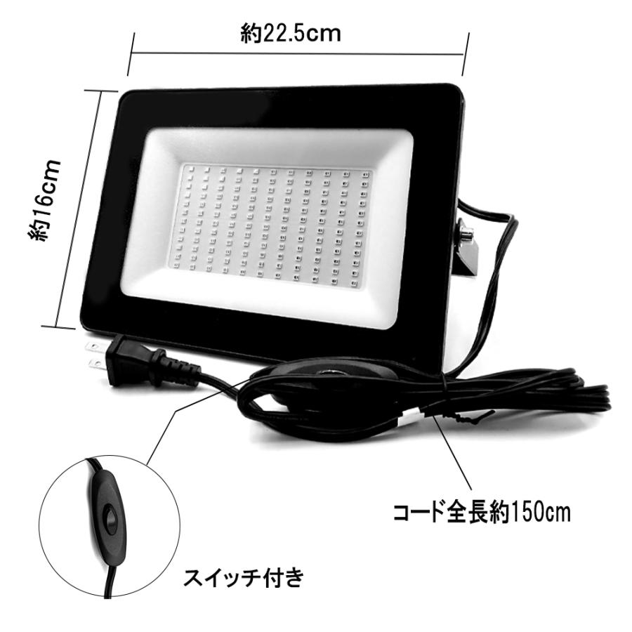 紫外線 ブラックライト 投光器 (60W) 紫外線ライト 防水IP66 395-405nm